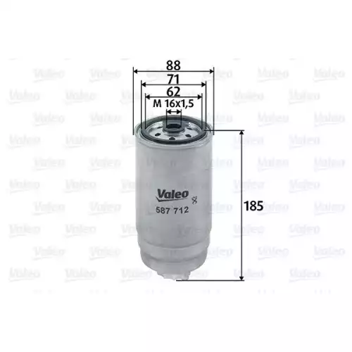 VALEO Yakıt Filtresi Mazot 587712