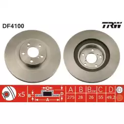 TRW Ön Fren Diski Havalı 275.5mm DF4100