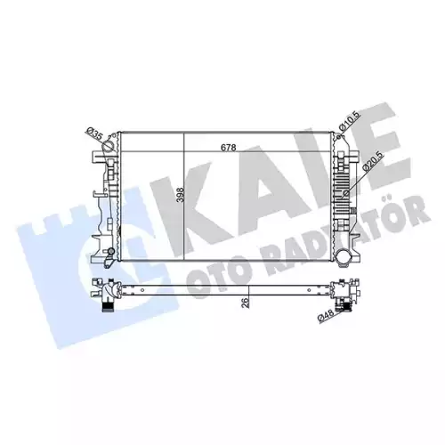 KALE Motor Su Radyatörü 373900