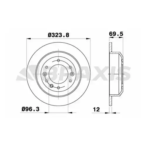 BRAXIS Arka Fren Diski AE0611