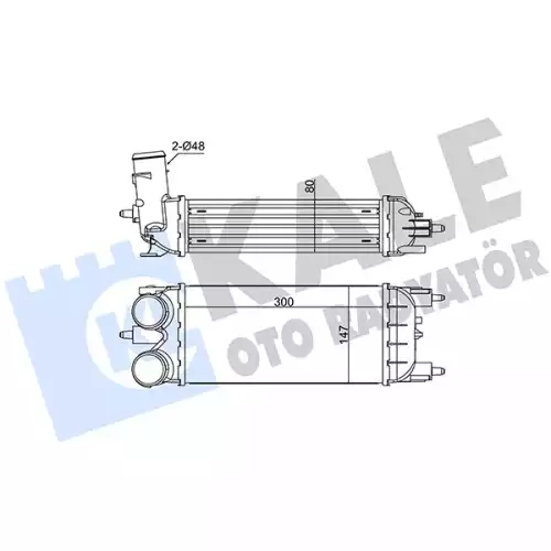 KALE Turbo Radyatörü İntercooler 352290