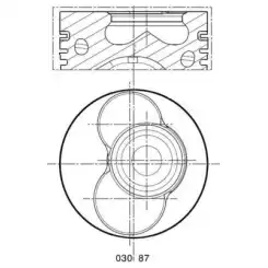 MAHLE Piston+Segman 0.50 79,51Mm 030 87 02