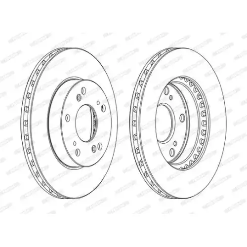 FERODO Ön Fren Diski Havalı (262 5) DDF1939C
