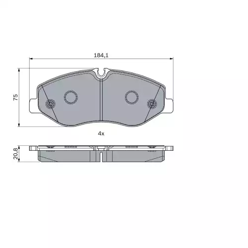 BOSCH Ön Fren Balatası Tk 0986494914