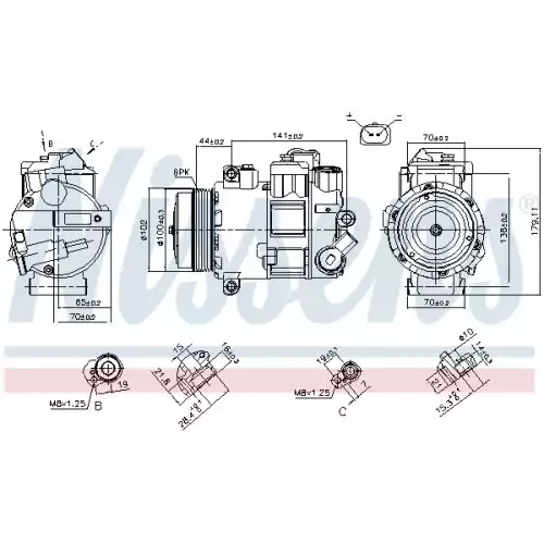 NISSENS Klima Kompresörü 890412