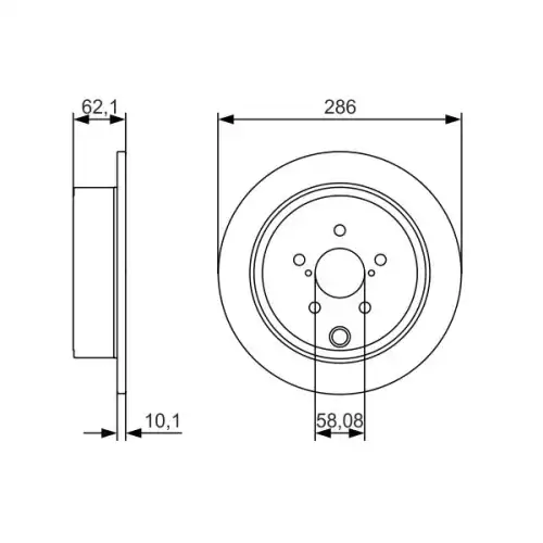 BOSCH Arka Fren Diski Takım 26700FG000-AE0512