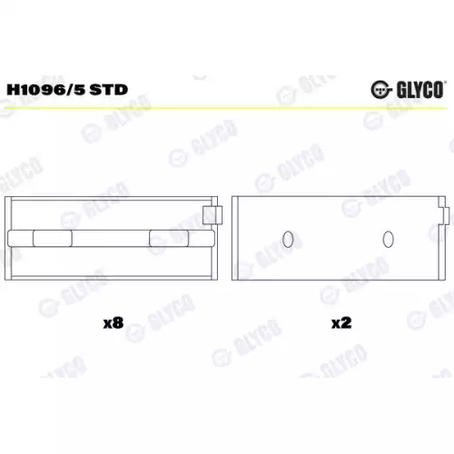 GLYCO Ana Yatak Std H1096/5 STD