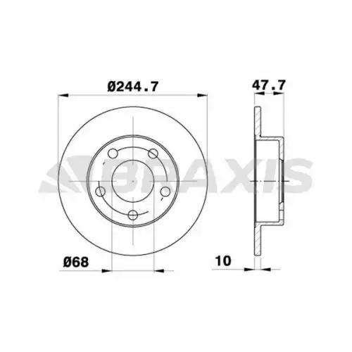 BRAXIS Arka Fren Diski AE0494