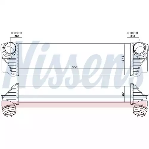 NISSENS Turbo İntercool Radyatörü 96441