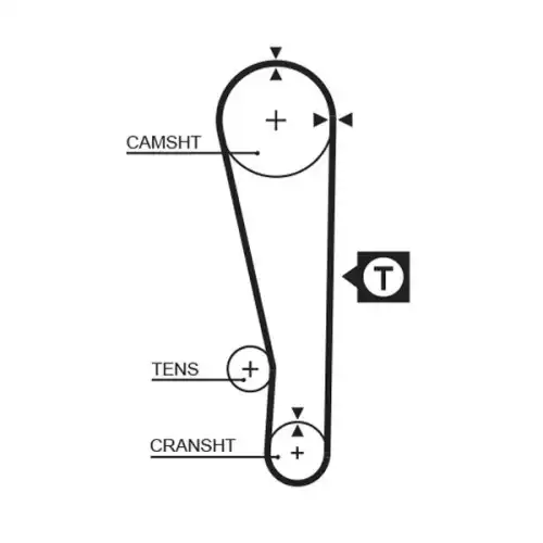 GATES Eksantrik Triger Kayışı 107-220 5274XS