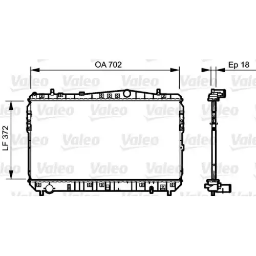 VALEO Motor Su Radyatörü 735159