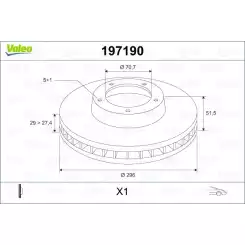 VALEO Ön Fren Diski 197190