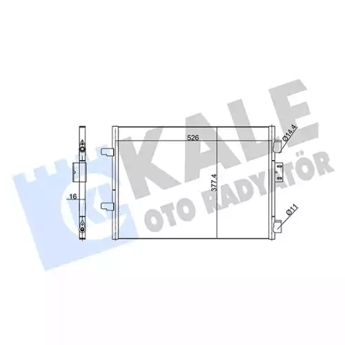 KALE Klima Radyatörü Kondanser 342835