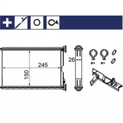 MAHLE Kalorifer Radyatörü AH242000S