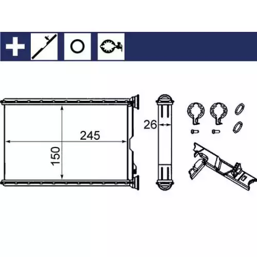 MAHLE Kalorifer Radyatörü AH242000S