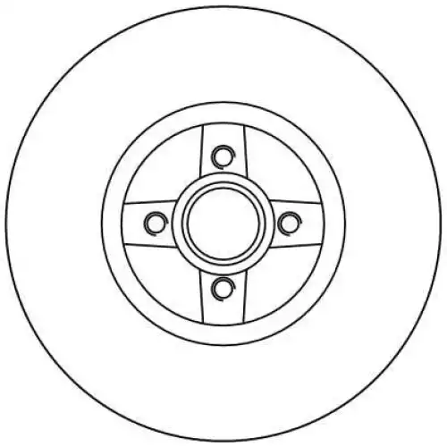 TRW Arka Fren Diski Düz DF4272