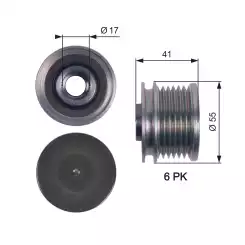 GATES Alternatör Kasnağı OAP7115