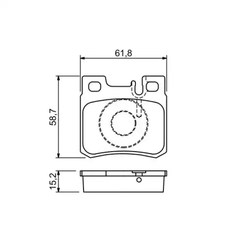 BOSCH Arka Fren Balatası Tk 0986490260