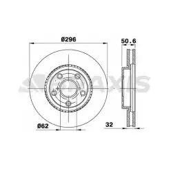 BRAXIS Ön Fren Diski AE0703