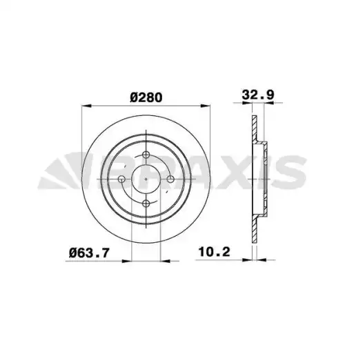 BRAXIS Arka Fren Diski AE0672