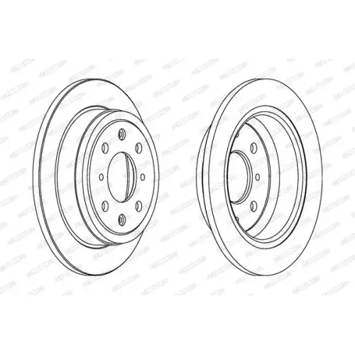 FERODO Arka Fren Diski Düz (239 4) DDF468C