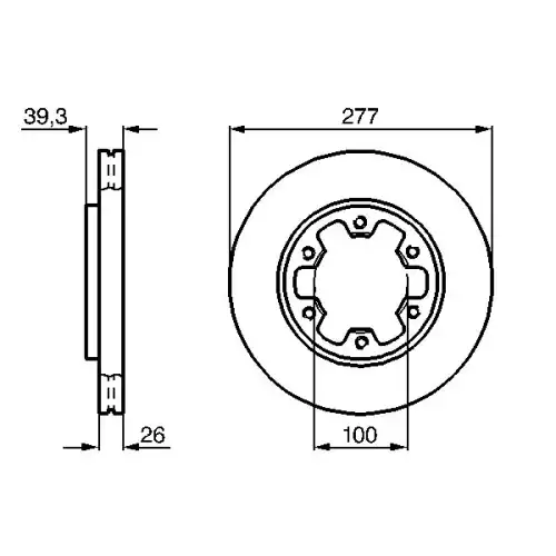 BOSCH Fren Diski Havalı Ön 277 6Mm 0986478532