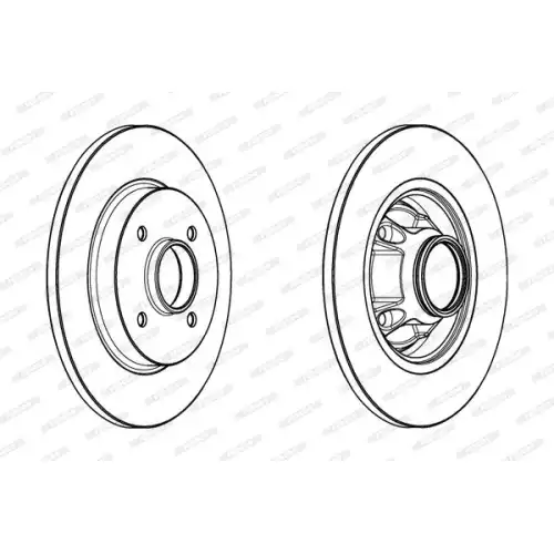 FERODO Arka Fren Diski 268 4Mm (Adet) DDF1735-1