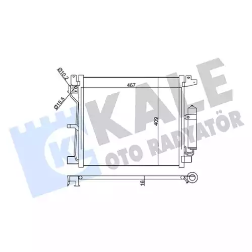 KALE Klima Radyatörü Kondanser 343160