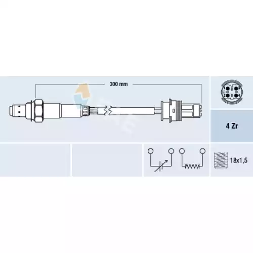 FAE Lamda Oksijen Sensörü Oza600 Bm7 FAE 77695
