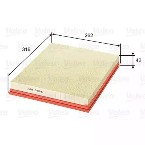 VALEO Hava Filtre 585038