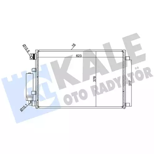 KALE Klima Radyatörü Kondanser 388600