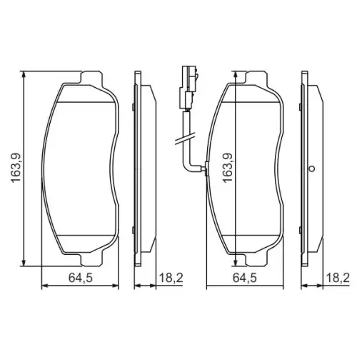 BOSCH Ön Fren Balatası Tk 0986494498 0986494498