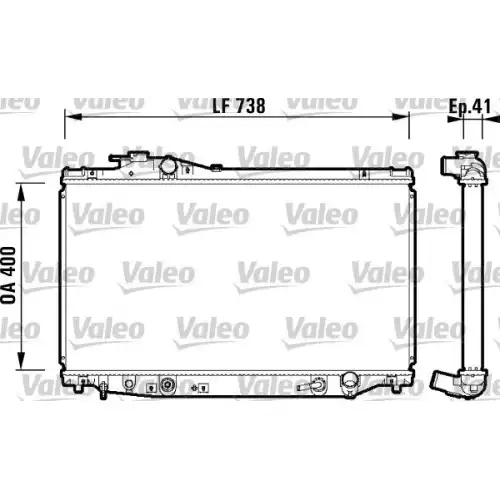 VALEO Motor Su Radyatörü 734175