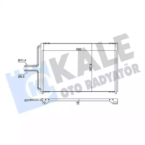 KALE Klima Radyatörü Kondanser 345570