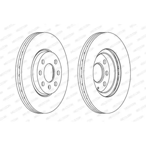 FERODO Ön Fren Diski Havalı 260.5Mm (Takım) DDF1131