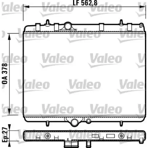 VALEO Motor Su Radyatörü Manuel 732894