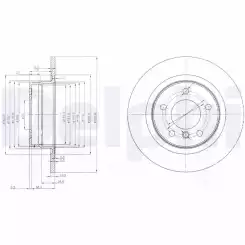 DELPHI Arka Fren Diski Dolu 296mm Adet BG3960