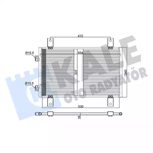 KALE Klima Radyatörü Kondanser 377600