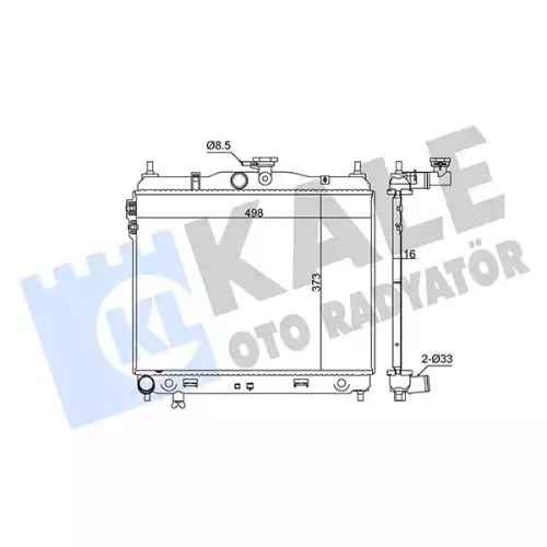 KALE Motor Su Radyatörü 346150