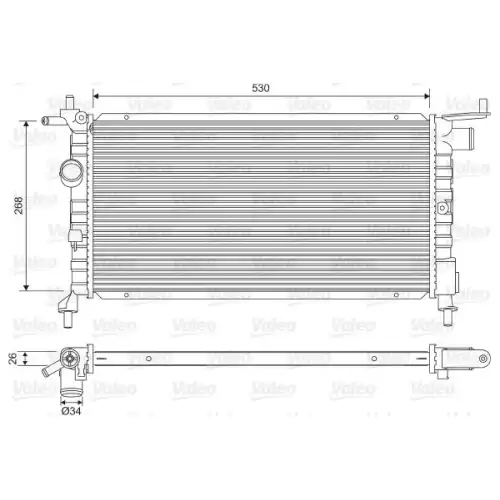 VALEO Motor Su Radyatörü 732606