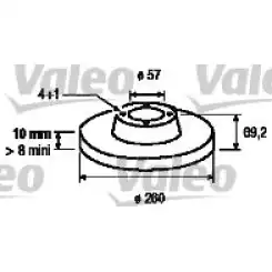 VALEO Arka Fren Diski Düz 186490