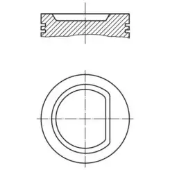 MAHLE Motor Pistonu 76.50mm 0303200