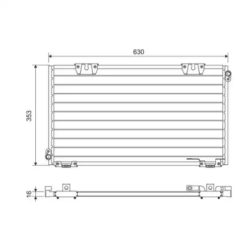 VALEO Klima Radyatörü Kondenser 818104