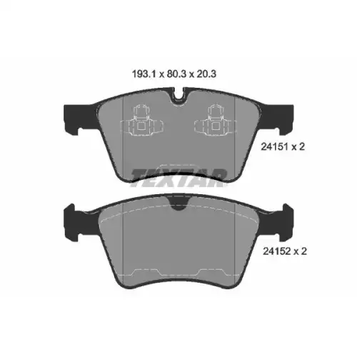 TEXTAR Ön Fren Balatası 2415101