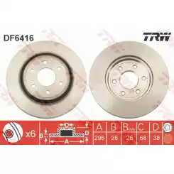 TRW Ön Fren Diski Havalı 296.6.mm DF6416