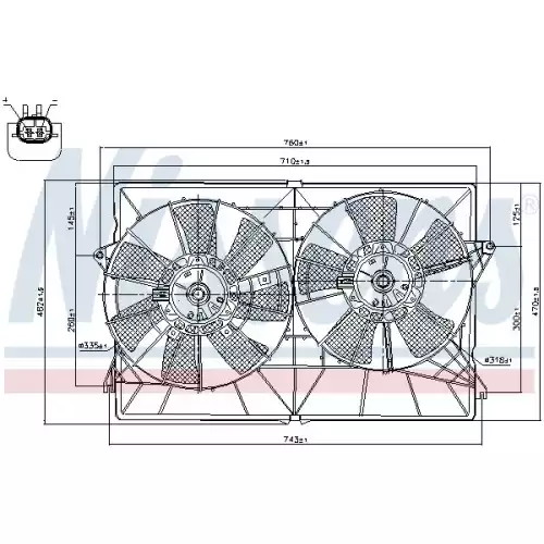 NISSENS Radyatör Fan Motoru 85393