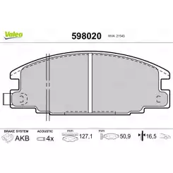 VALEO Ön Fren Balatası Tk 598020