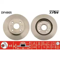 TRW Ön Fren Diski Havalı 246.4mm DF4905