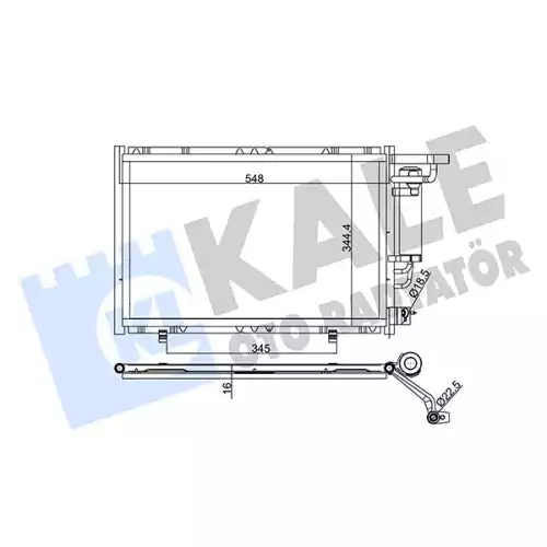 KALE Klima Radyatörü Kondanser 342520