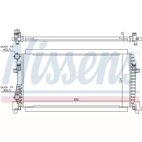 NISSENS Motor Su Radyatörü 65317